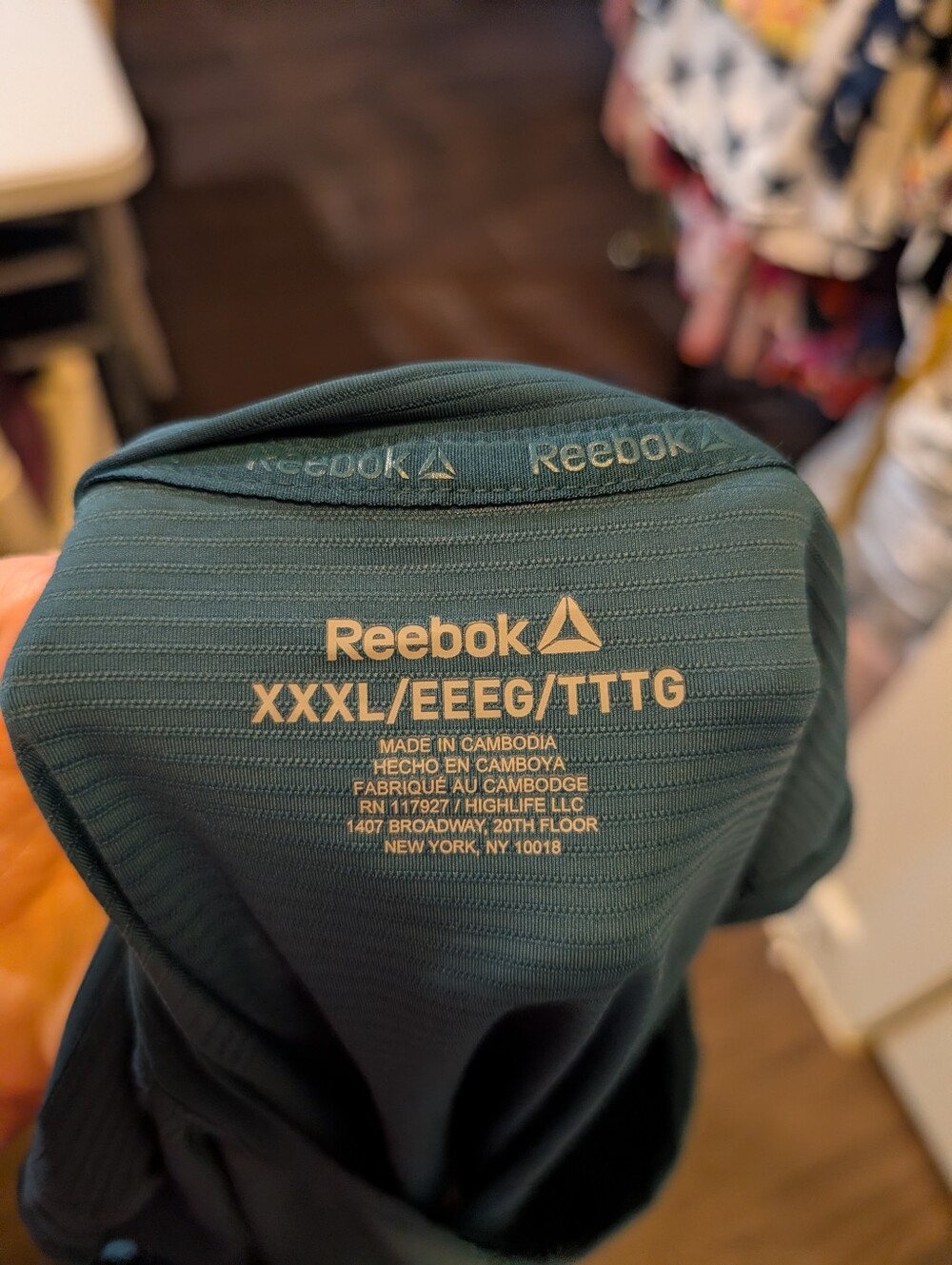 Teal Reebok Plus Active Tank - Picture 4 of 4